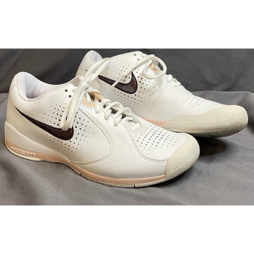 Nike Zoom TI 316826-161 Women's Sneaker/Shoe Size 7 White & Burgundy Low Tops
